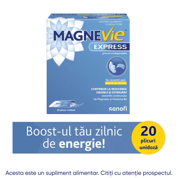 MagneVie Express 150 mg, Sanofi | 20 plicuri — preț și oferte