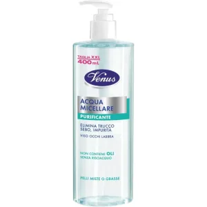 Apă micelară purificatoare Venus - demachiant pentru față, ochi și buze 400 ml