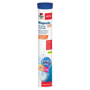 Magneziu 375+B1+B6+B12+Acid Folic, Doppelherz Aktiv | 15 comprimate efervescente  QUEISSER PHARMA