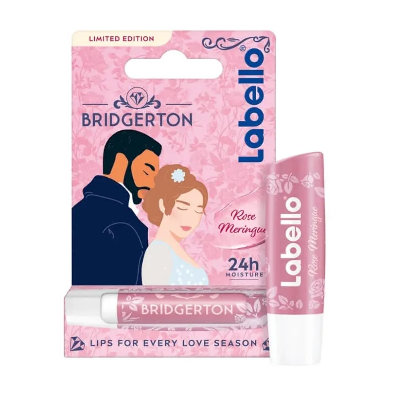 Labello bridgerton rose meringue - balsam de buze hidratant 24h cu uleiuri naturale 5,5 ml — preț și oferte