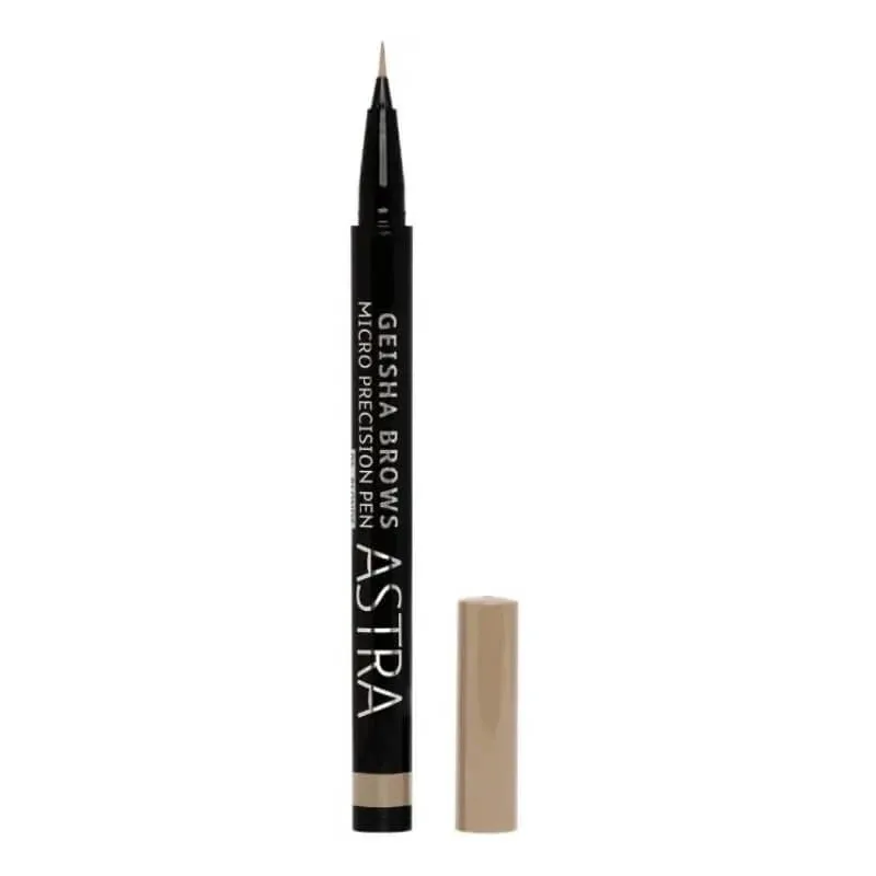 Astra geisha brows micro precision pen - stilou pentru sprâncene - nr. 01 blond — preț și oferte
