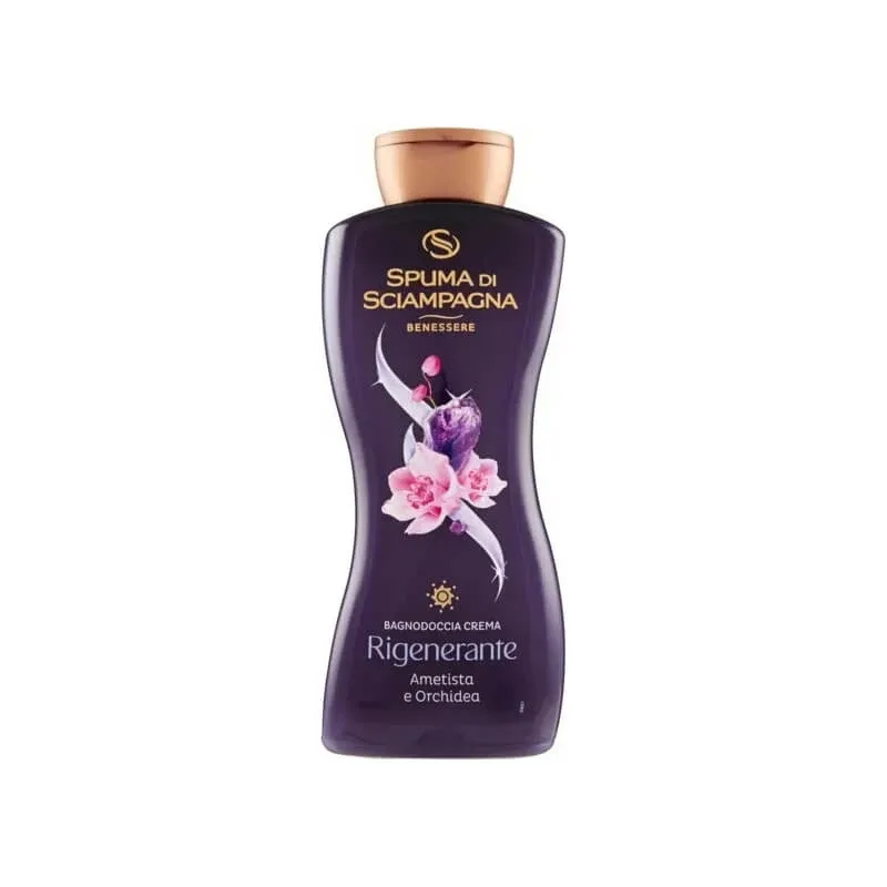 Spumă de baie ametist și orhidee - gel de duș cremos regenerant 650 ml — preț și oferte