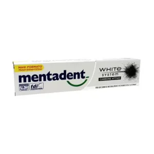 Mentadent White system - pastă de dinți cu cărbune activ 125 ml