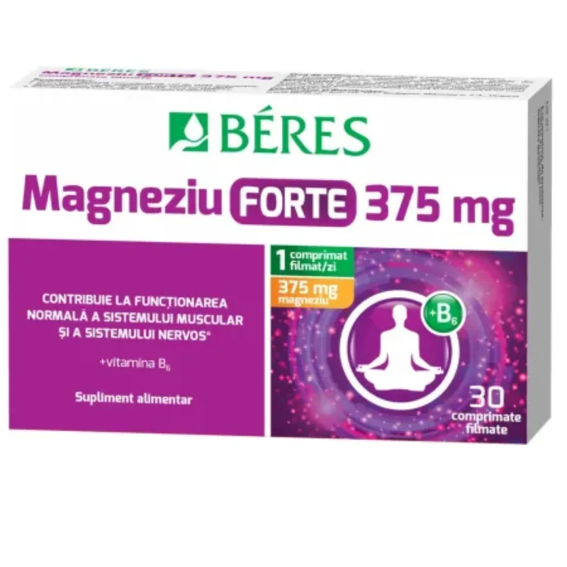 Magneziu Forte + B6, Beres Pharmaceuticals | 30 comprimate — preț și oferte