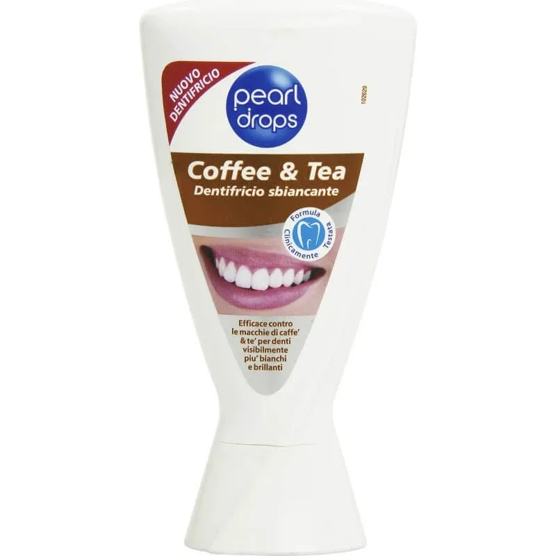 Picături de perle Cafea &amp; ceai - pastă de dinți de albire 50 ml PEARL DROPS — preț și oferte