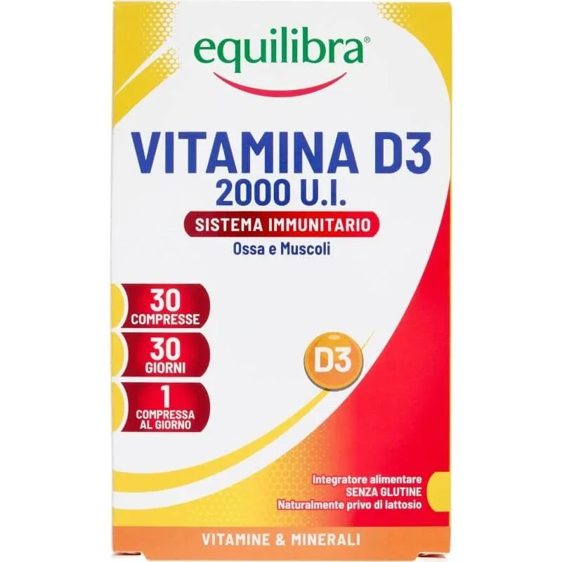 Equilibra vitamina d3 2000 ui 30 comprimate - supliment imunostimulant — preț și oferte