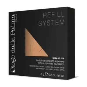 Diego dalla palma stay on me - fond de ten pudră spf 20 rezistent la apă - refill nr. 55 terracotta