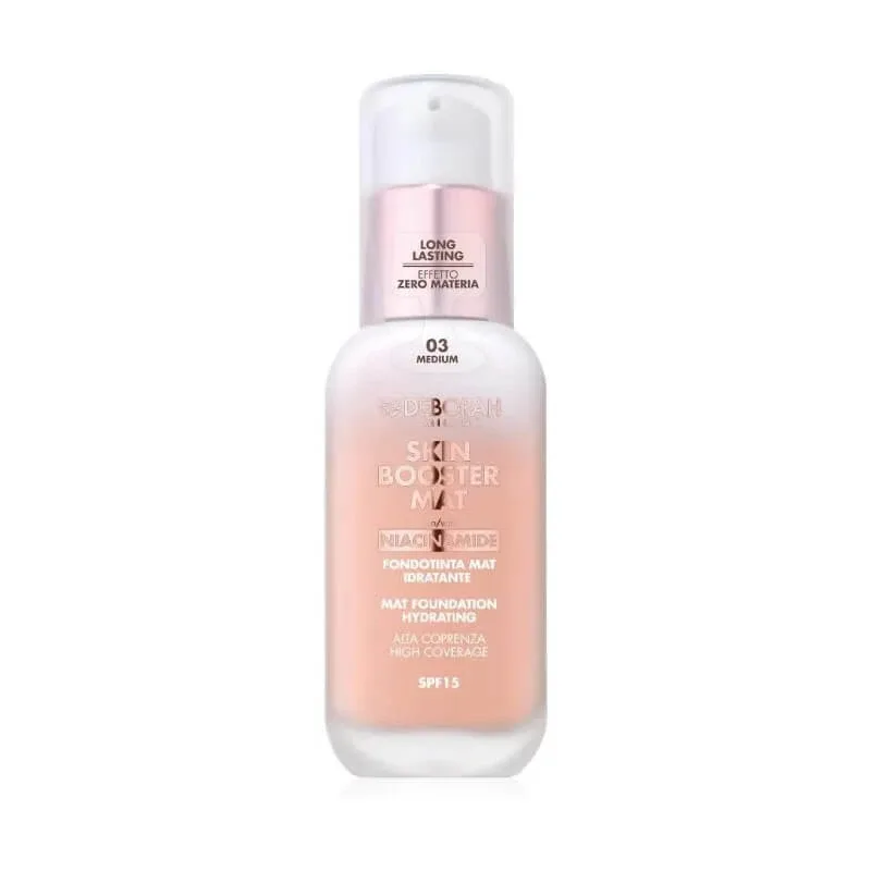 Deborah Skin booster mat spf 15 - fond de ten hidratant mat - nr. 03 mediu — preț și oferte
