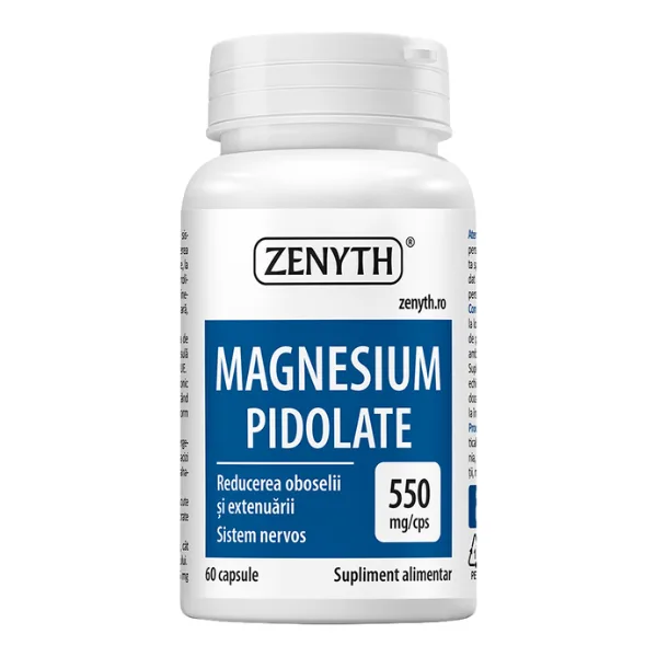 Magneziu Pidolat 550 mg, Zenyth | 60 capsule — preț și oferte