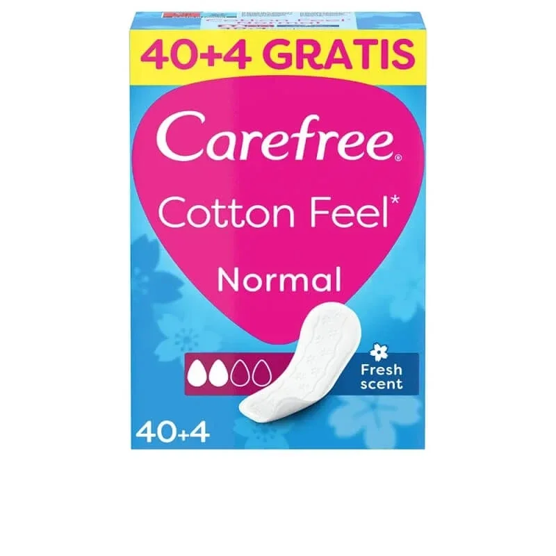 Carefree Cotton feel normal - 44 căptușeli pentru chiloți — preț și oferte