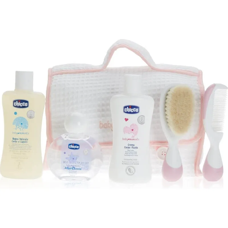 Set de baie Chicco baby moments roz — preț și oferte