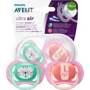 Avent ultra air 18m+ - 2 suzete roz modele asortate