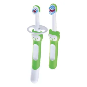 Mam Learn to brush - set de periuțe de dinți pentru copii 5m+ culoare verde