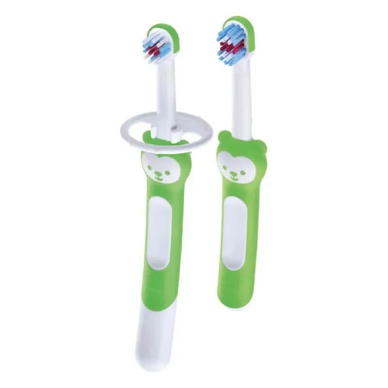 Mam Learn to brush - set de periuțe de dinți pentru copii 5m+ culoare verde — preț și oferte