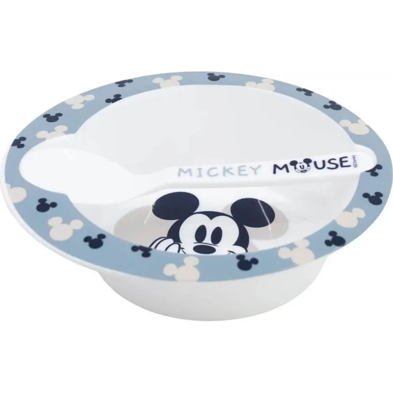 Stor Mickey mouse - set farfurie și lingură 10m+ — preț și oferte