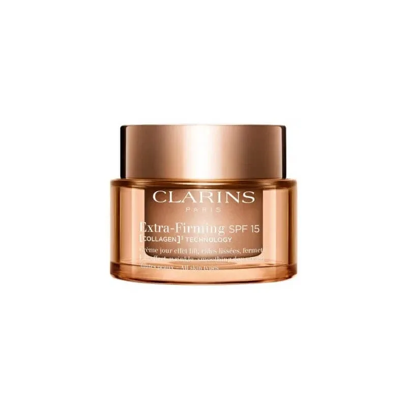 Clarins extra-firming spf15 - tehnologie colagen 3 - cremă de zi pentru toate tipurile de ten 50 ml — preț și oferte