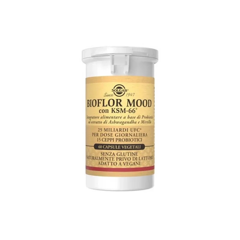 Solgar bioflor mood 60 capsule - supliment pentru echilibrul florei intestinale și bunăstarea mentală — preț și oferte