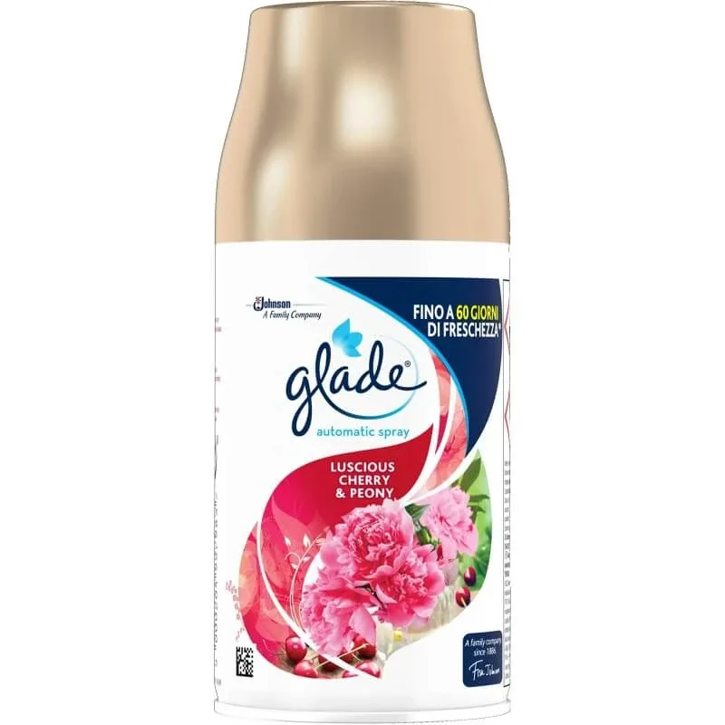Glade Luscious cherry &amp; peony - refill pentru difuzor automat de parfum spray 269 ml — preț și oferte