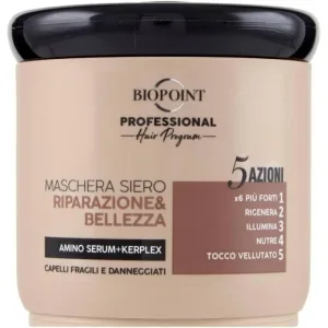 Biopoint Repair &amp; mască cu ser de frumusețe - tratament intensiv pentru păr fragil și deteriorat 400 ml