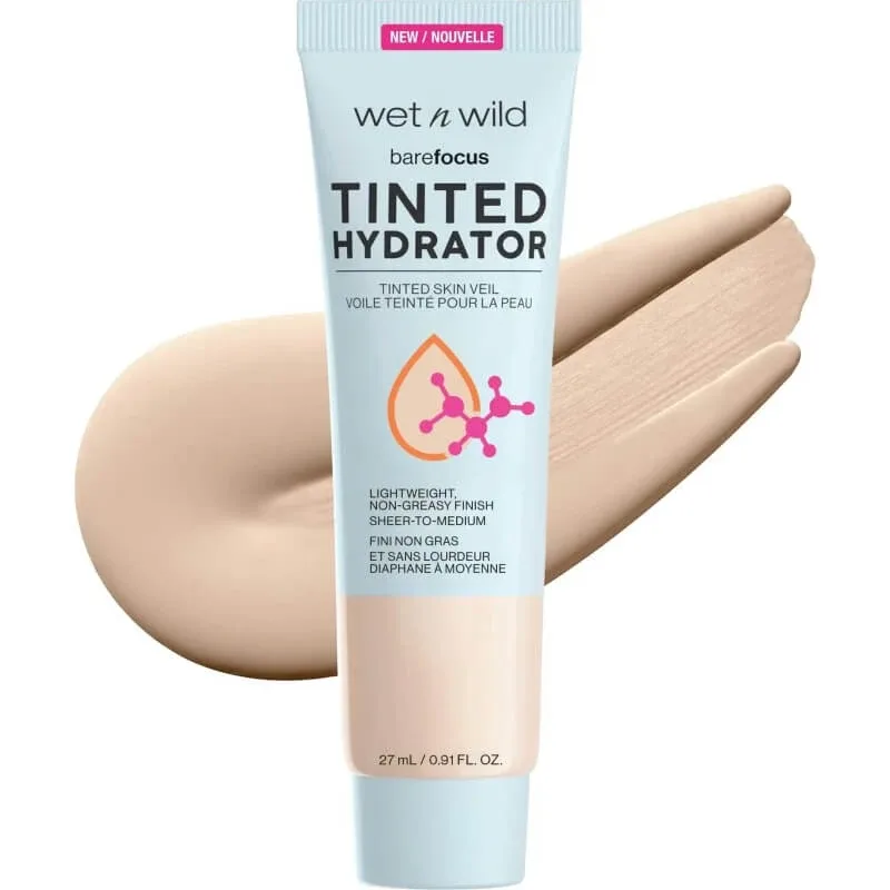 Wet n wild Bare focus hidratant nuanțat voal pentru ten nuanțat nr. 4063e light medium — preț și oferte