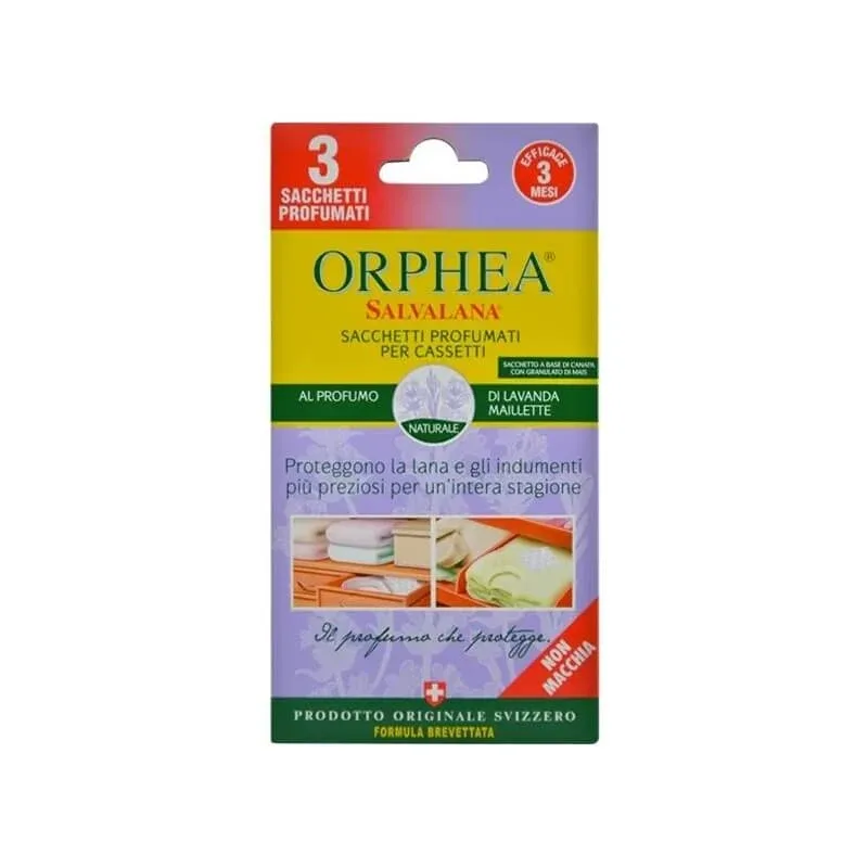 Orphea Salvalana pungi pentru sertare și dulapuri parfumate cu lavandă maillette 3 pungi — preț și oferte