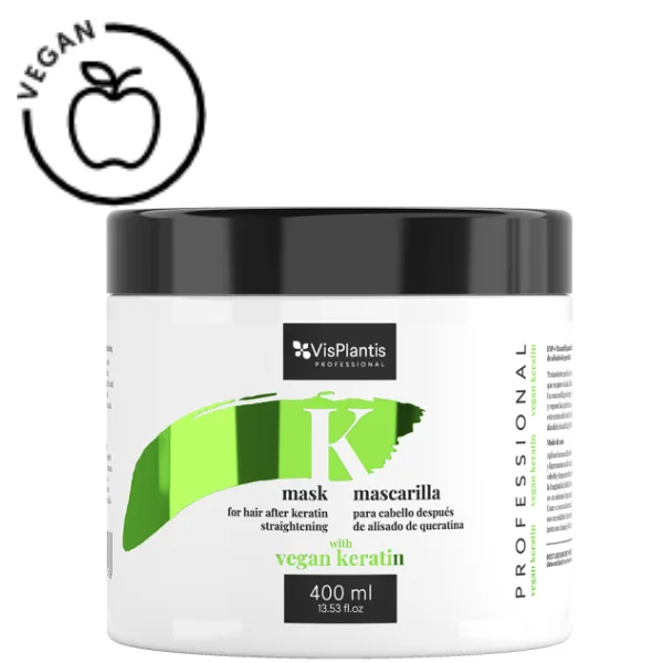 Masca de par cu keratina vegetala Vis Plantis Proffesional, Green Pharmacy | 400 ml GREEN PHARMACY INFINITY — preț și oferte