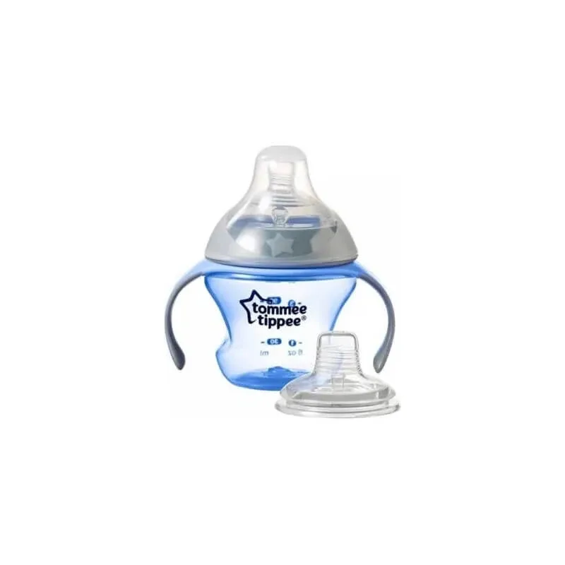 Tommee tippee Transition cup - cană cu tetină și gura de scurgere 4m+ culori asortate — preț și oferte