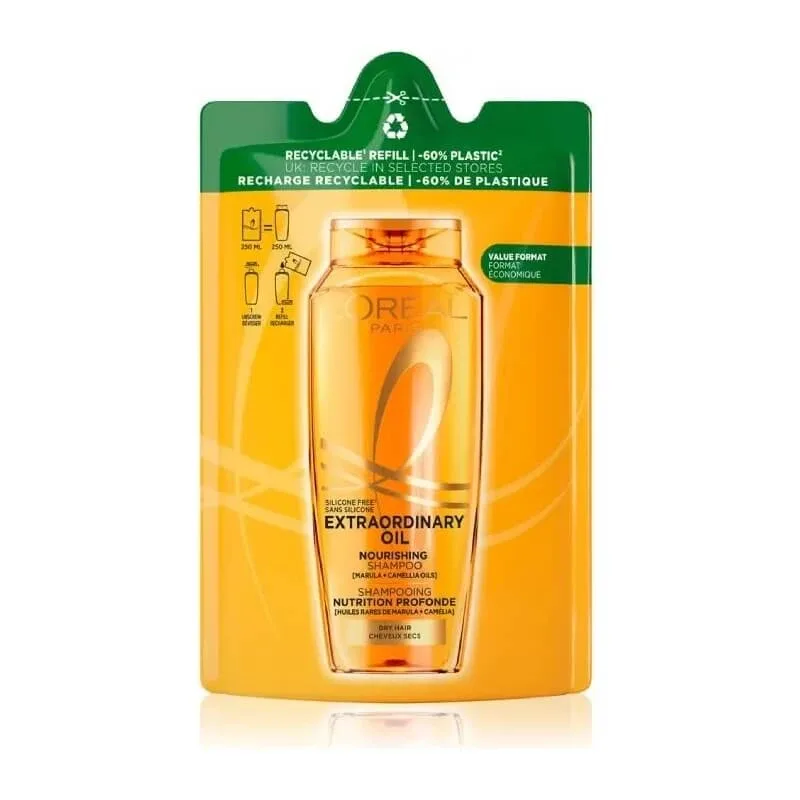 L'oreal paris Elvive - ulei extraordinar - șampon pentru păr uscat 250 ml refill L'Oréal Paris — preț și oferte