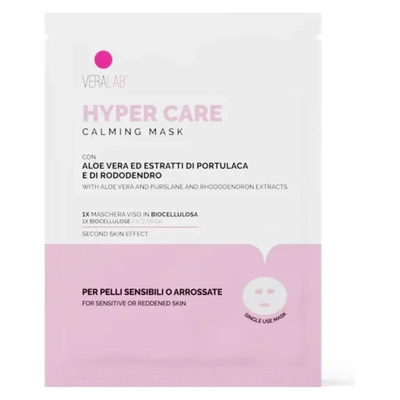 Veralab Hyper care calming mask - mască de față calmantă și hidratantă din bioceluloză 15 ml — preț și oferte