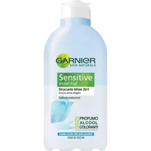 Garnier sensitive essential - demachiant delicat 2 în 1 pentru față și ochi rezistent la apă 150 ml