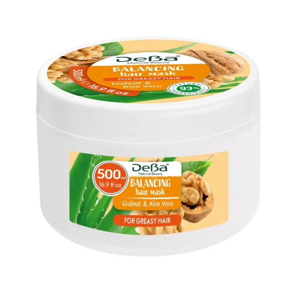 Masca de par pentru par gras DEBA Natural Beauty, Rubella | 500 ml RUBELLA INFINITY — preț și oferte