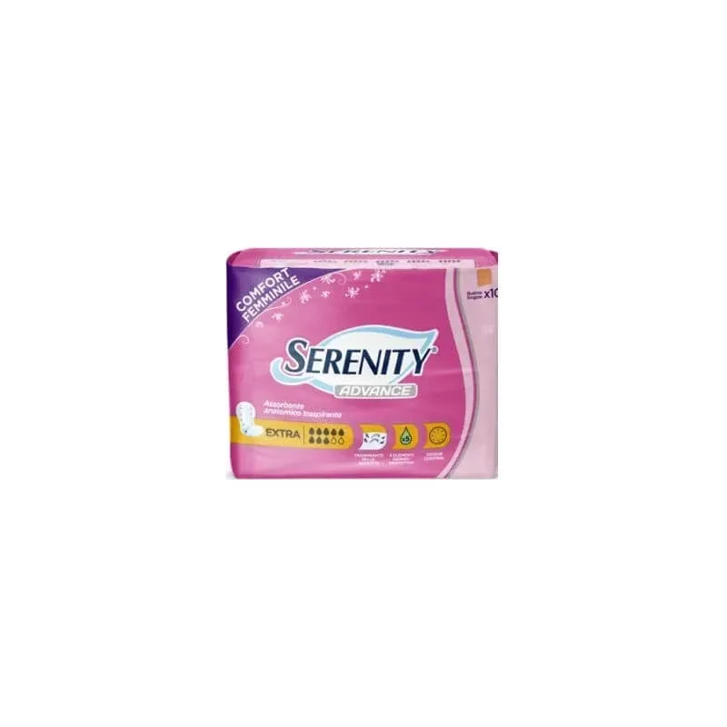 Serenity advance - 10 tampoane anatomice suplimentare pentru incontinență ușoară — preț și oferte