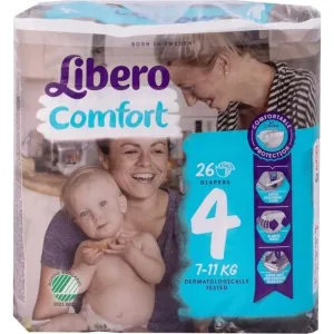 Libero Comfort - 26 scutece pentru copii mărimea 4 (7-11 kg)