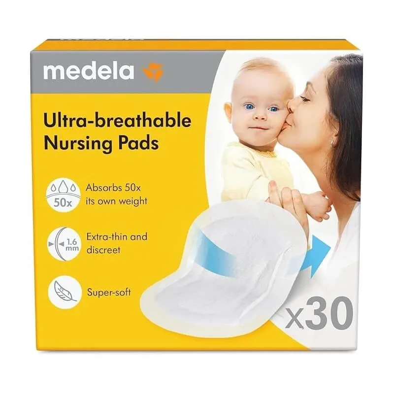 Medela Medela 30 de tampoane de sân ultra-subțiri ultra-respirabile ambalate individual — preț și oferte