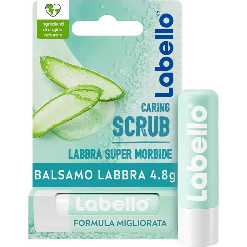 Labello caring - exfoliant pentru buze cu aloe vera și vitamina e 4,8 g — preț și oferte