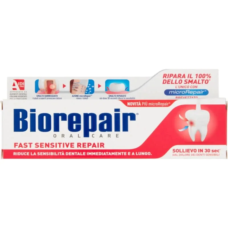 Biorepair fast sensitive repair - pastă de dinți pentru dinți sensibili 60 ml — preț și oferte
