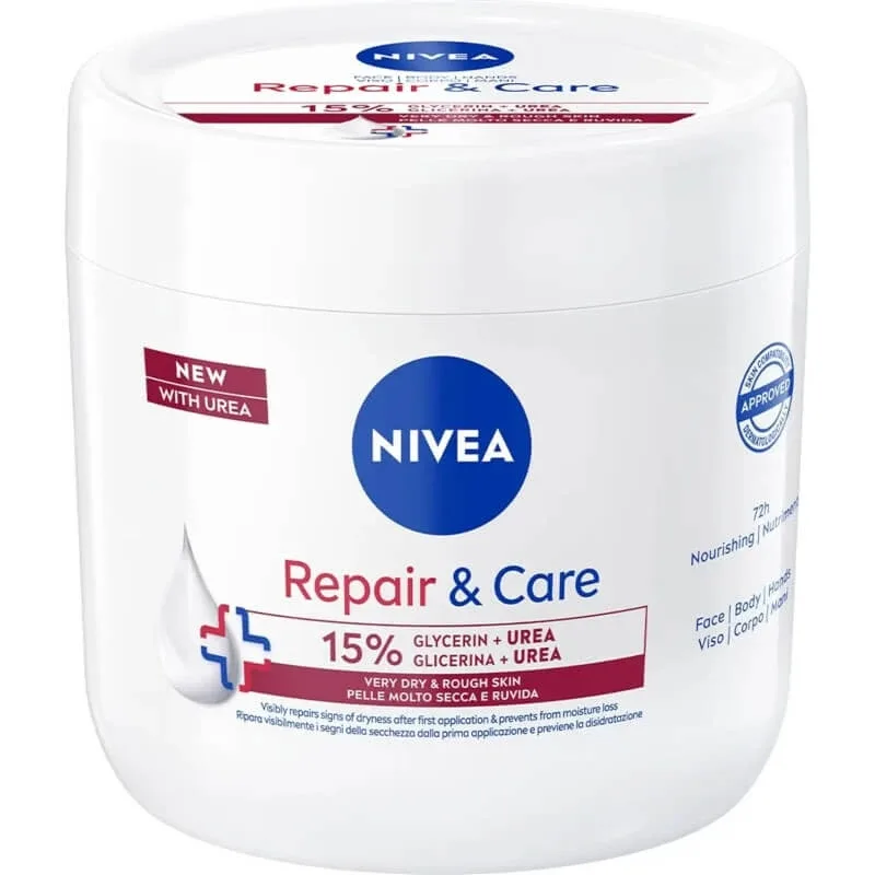 Nivea repair &amp; îngrijire 15&amp; glicerină + uree - cremă pentru piele foarte uscată și aspră 400 ml — preț și oferte