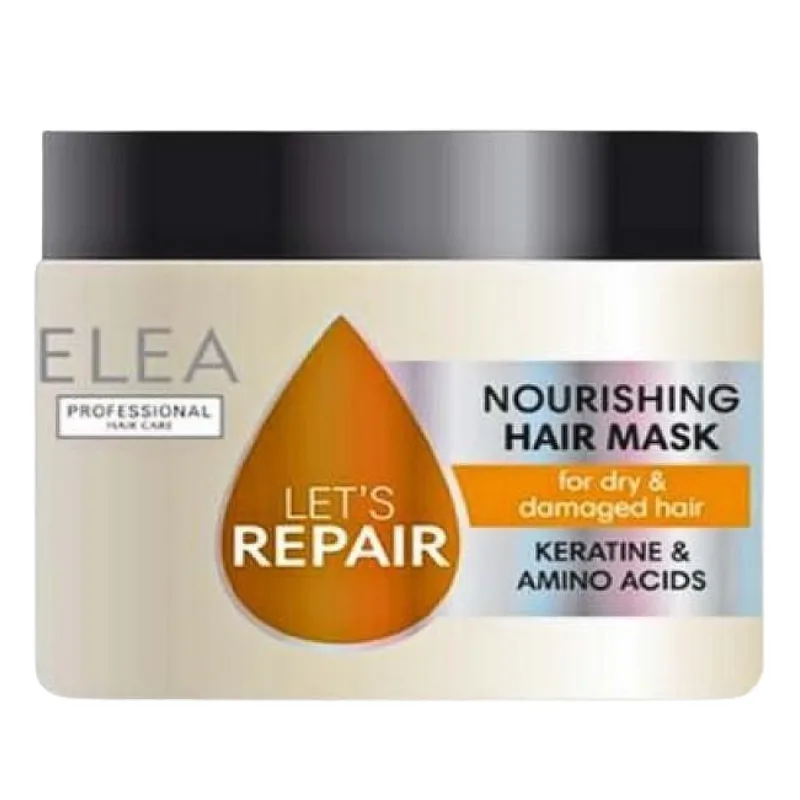 Masca intens hranitoare cu keratina pentru par uscat si deteriorat, Elea Let's Repair | 300 ml SOLVEX COSMETICS INFINITY — preț și oferte