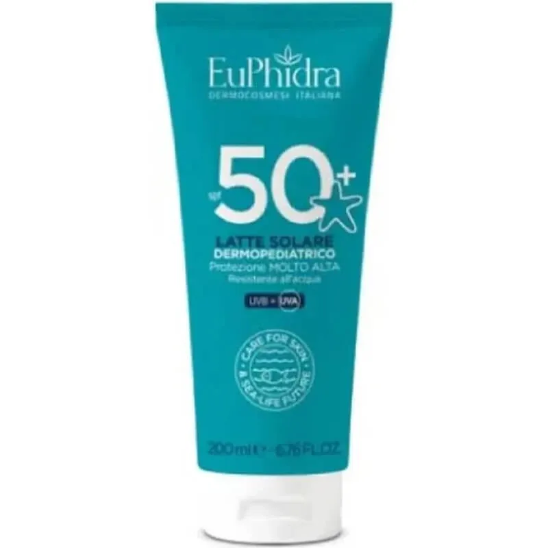 Euphidra cremă solară copii 50+ spf dermopediatric lapte protecție foarte ridicată 200 ml — preț și oferte