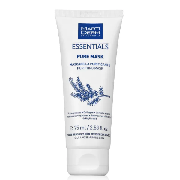 Masca purifianta pentru ten gras si acneic Pure Mask, Essentials, Martiderm | 75 ml — preț și oferte