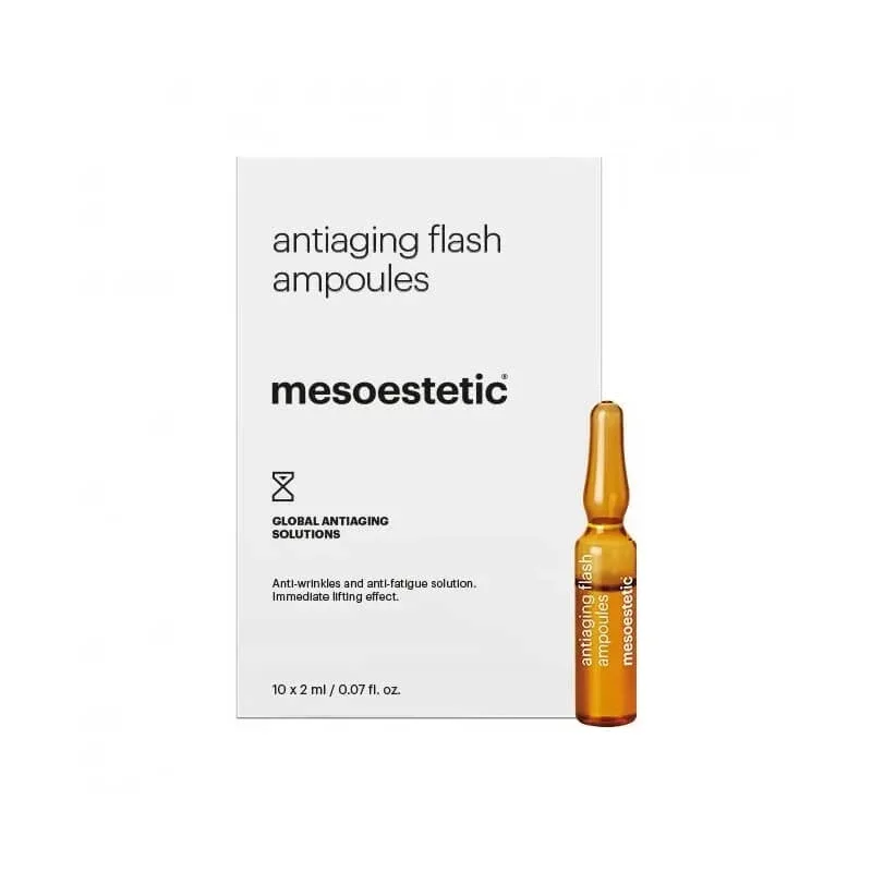 Mesoestetic Antiaging flash fiole - tratament intensiv anti-îmbătrânire 10x2 ml — preț și oferte