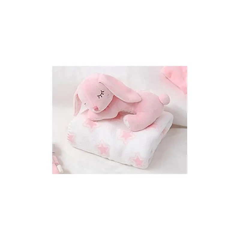 Kiokids Pătură pentru copii - iepure roz 100x100 cm — preț și oferte