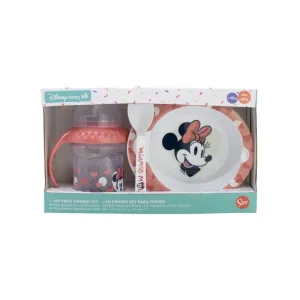 Stor mickey baby set - 3 bucăți castron și lingură pentru biberon