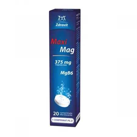 MaxiMag, Zdrovit | 20 comprimate efervescente NP PHARMA — preț și oferte