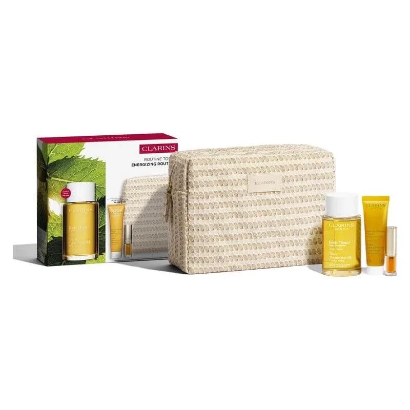Clarins energizing routine box set - rutină energizantă și de fermitate — preț și oferte