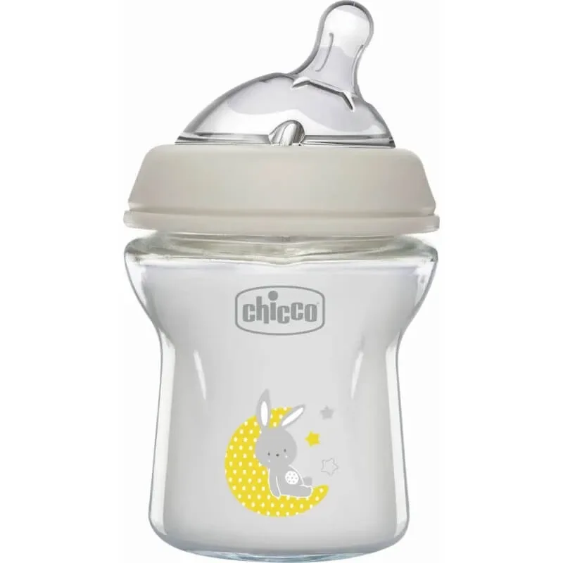 Chicco naturalfeeling - flacon de sticlă 0m+ 150 ml debit lent — preț și oferte