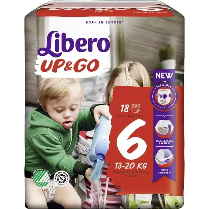 Scutece Libero Up&amp;go mărimea 6 (13-20 kg) 1 pachet 18 scutece — preț și oferte