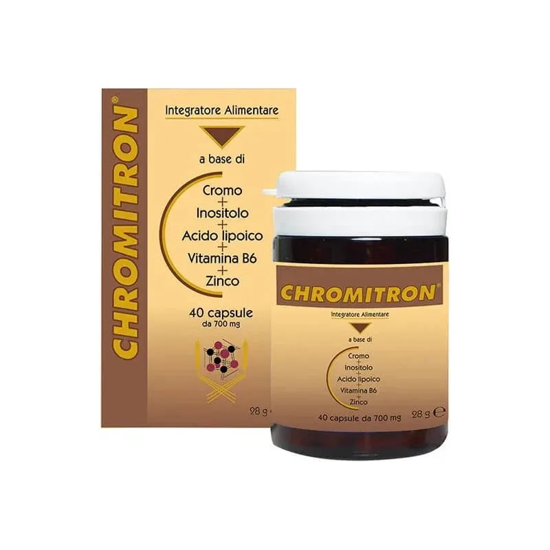 Chromitron 40 capsule 700 mg - supliment pentru controlul glicemiei — preț și oferte