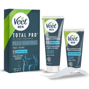 Veet Men - kit pentru zone sensibile - cremă 100 ml + balsam 50 ml