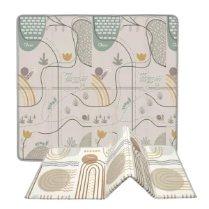 Chicco maxi rug 2in1 country chic - covoraș de joacă antiderapant impermeabil cu două fețe 0m+